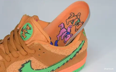 Grateful Low Orange Bear SB Dunk CJ5378-800 Nike Dead 0528